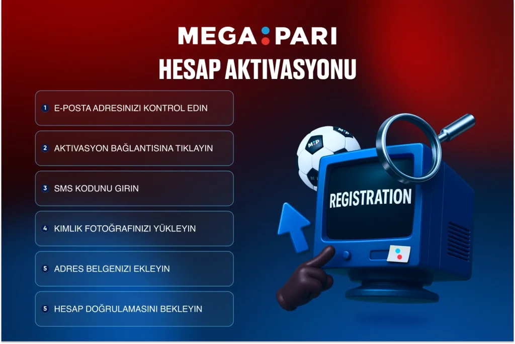 Megapari Hesap Aktivasyonu Megapari Hesap Doğrulama ve Aktivasyon Ekranı