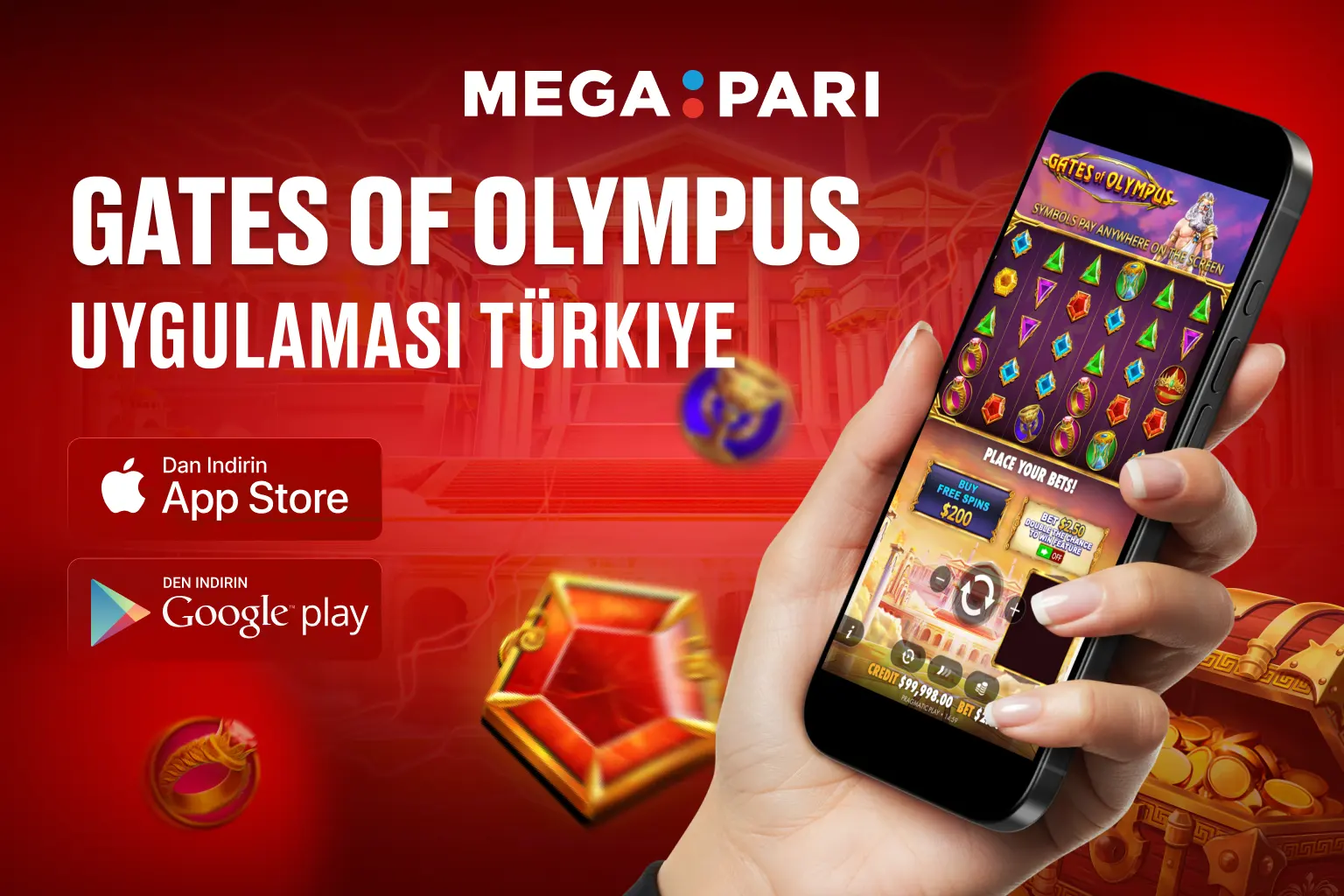 Megapari Gates of Olympus uygulaması mobil eğlenceyi zirveye taşıyor Gates of Olympus slot oyununu mobilde oynama keyfi Megapari app ile mümkün hale geliyor